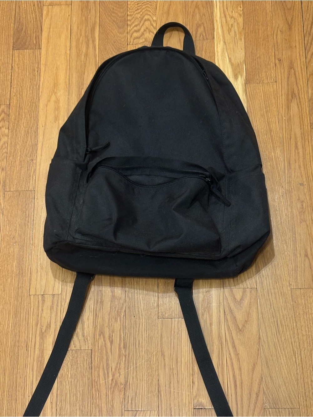 Muji Black Simple Everyday Backpack